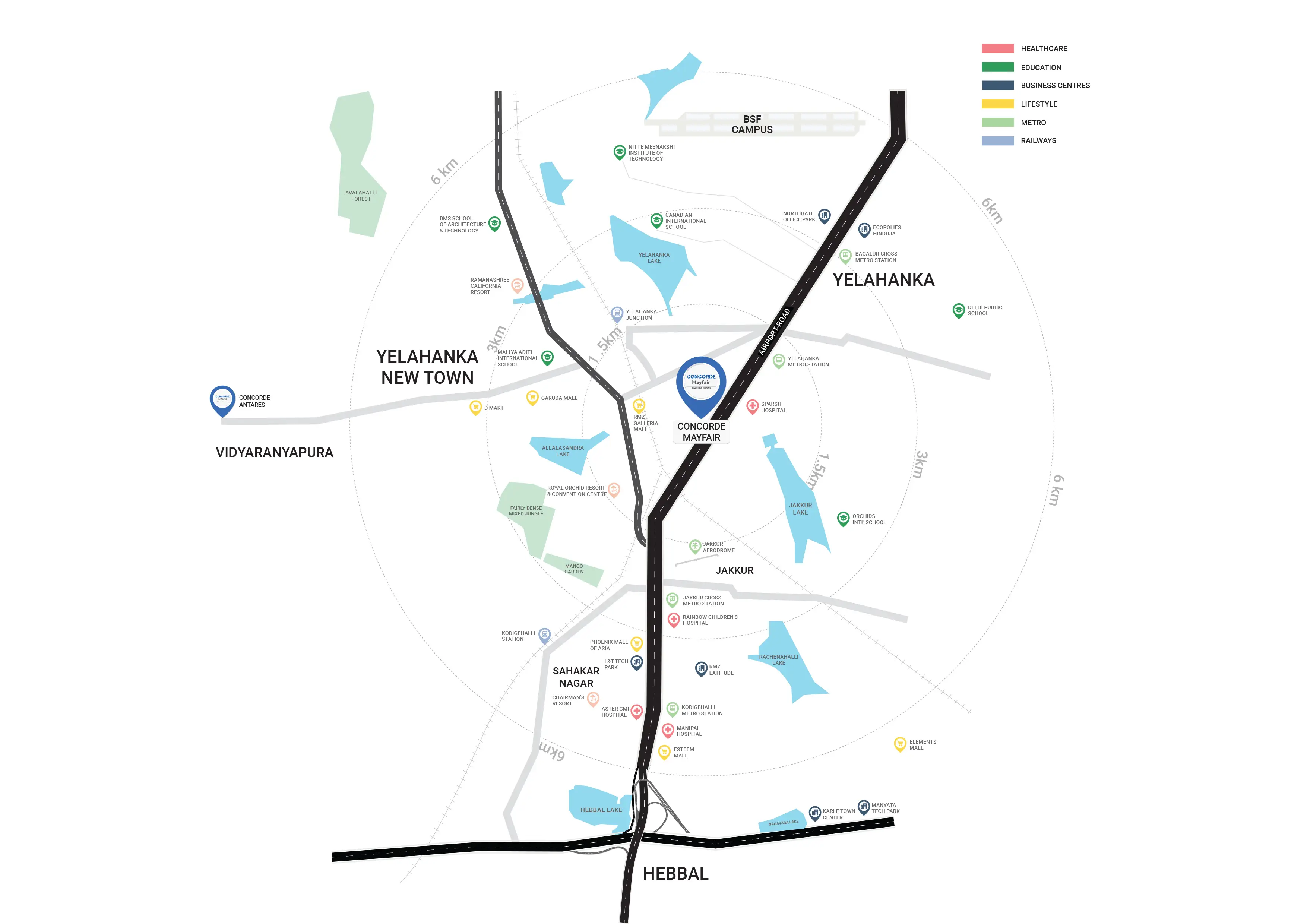 Concorde Mayfair Location Map